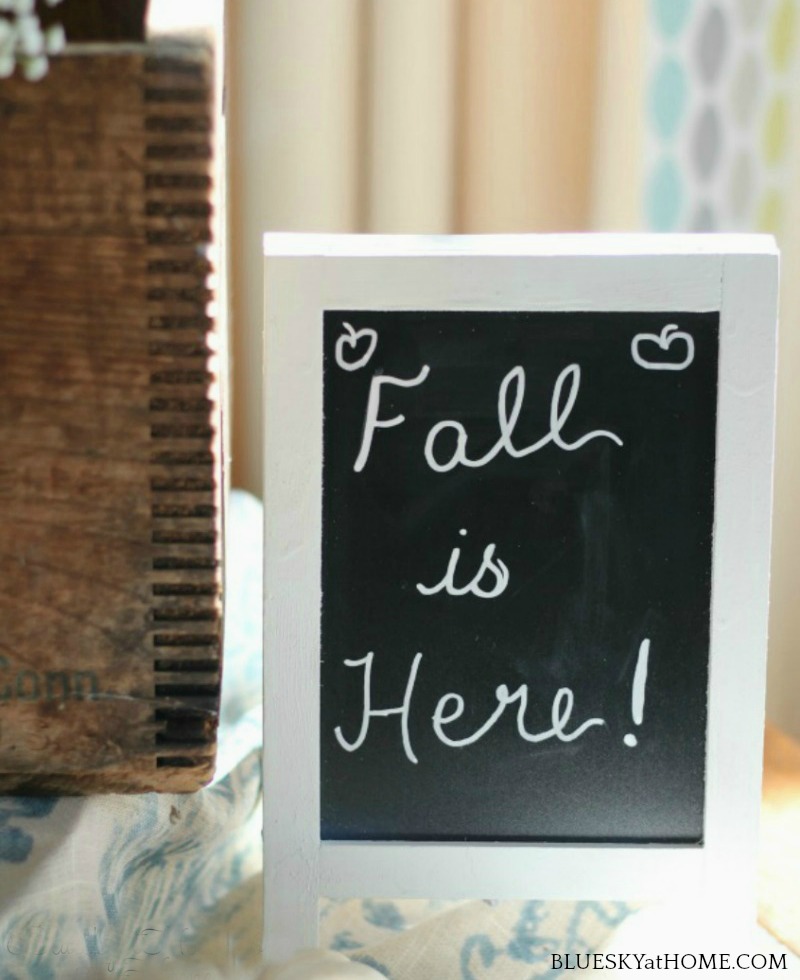 fall chalkboard sign