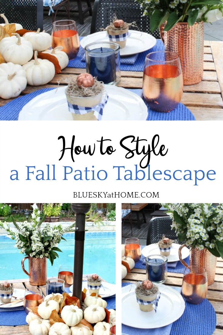 Fall Patio Tablescape