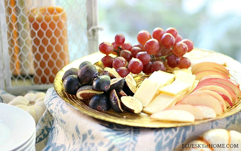 fruit and cheese platter