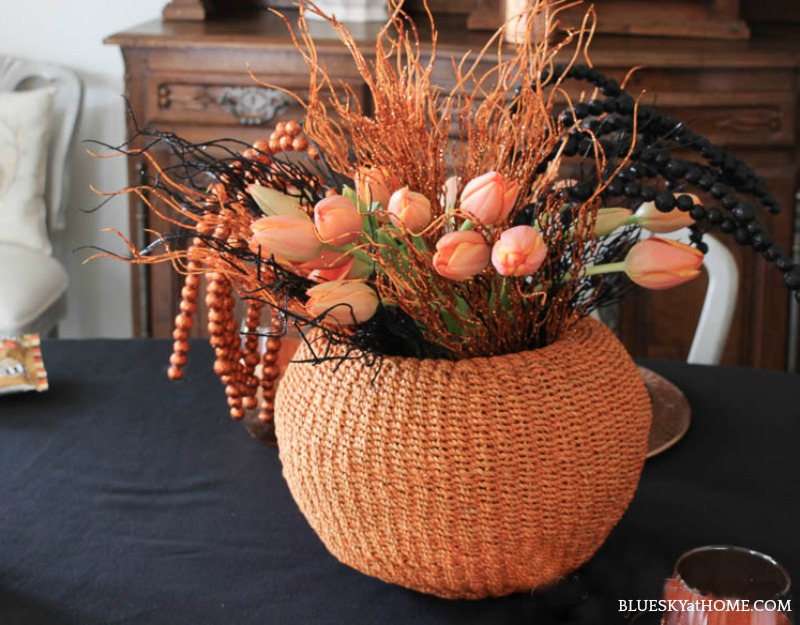 Halloween tablescape centerpiece