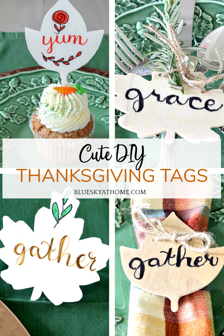 Cute DIY Tags for Your Thanksgiving Table