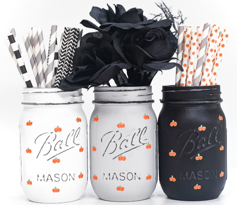 pumpkin mason jars