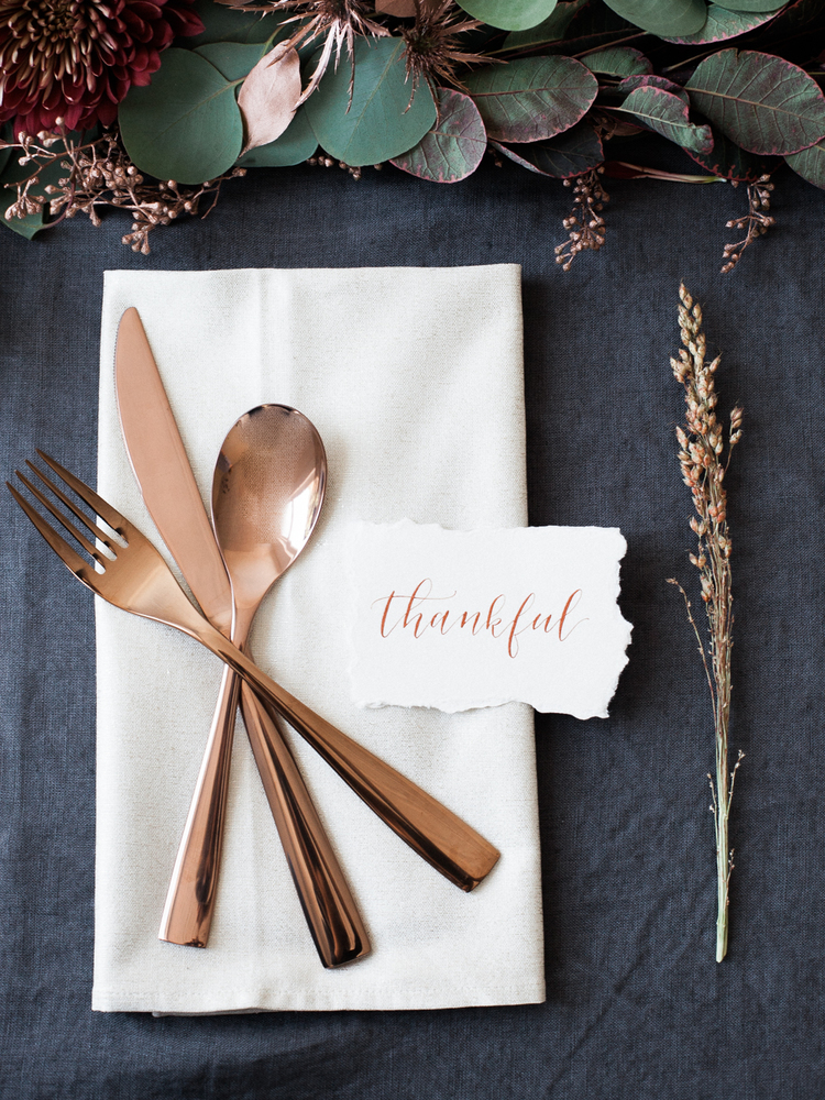 Thanksgiving place setting from Lindsey Brunk