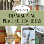 Thanksgiving place settings graphic