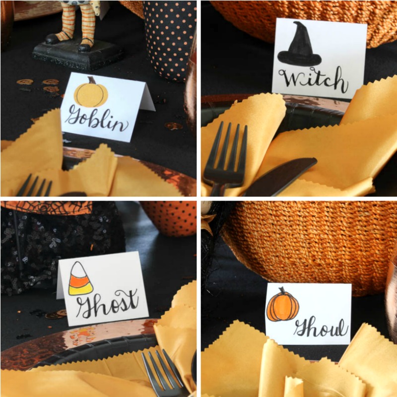 4 place card collage