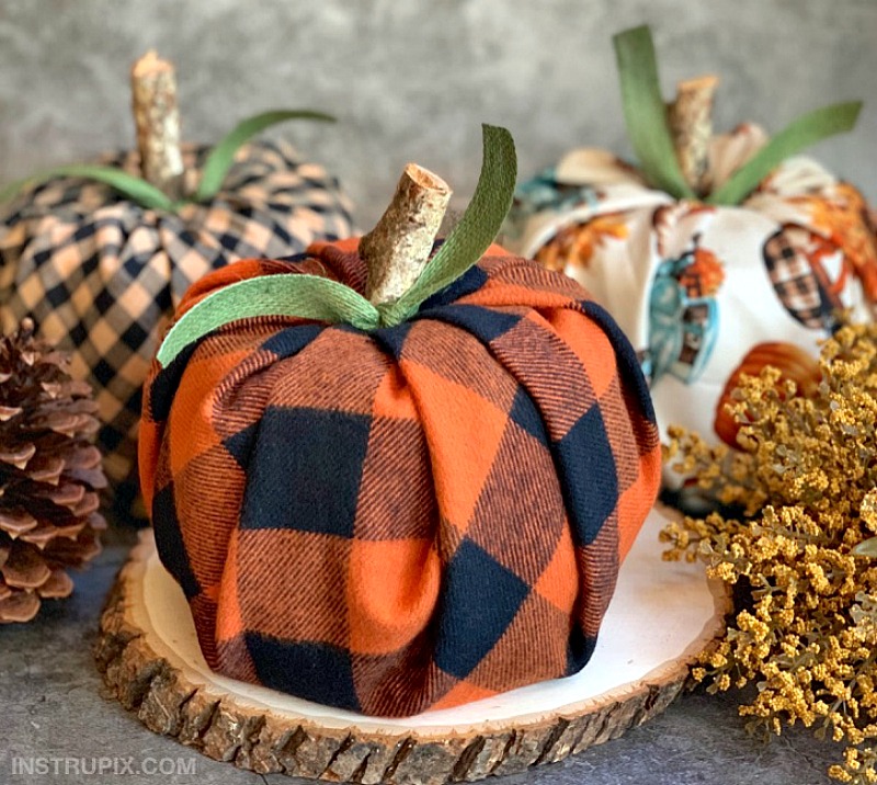 fabric pumpkins