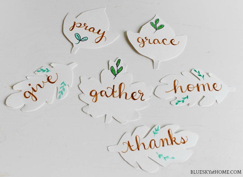Cute DIY tags for Your Thanksgiving Table