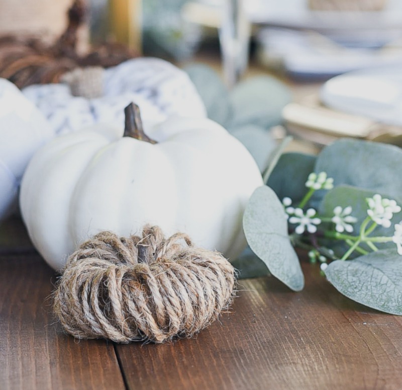 jute twine pumpkins