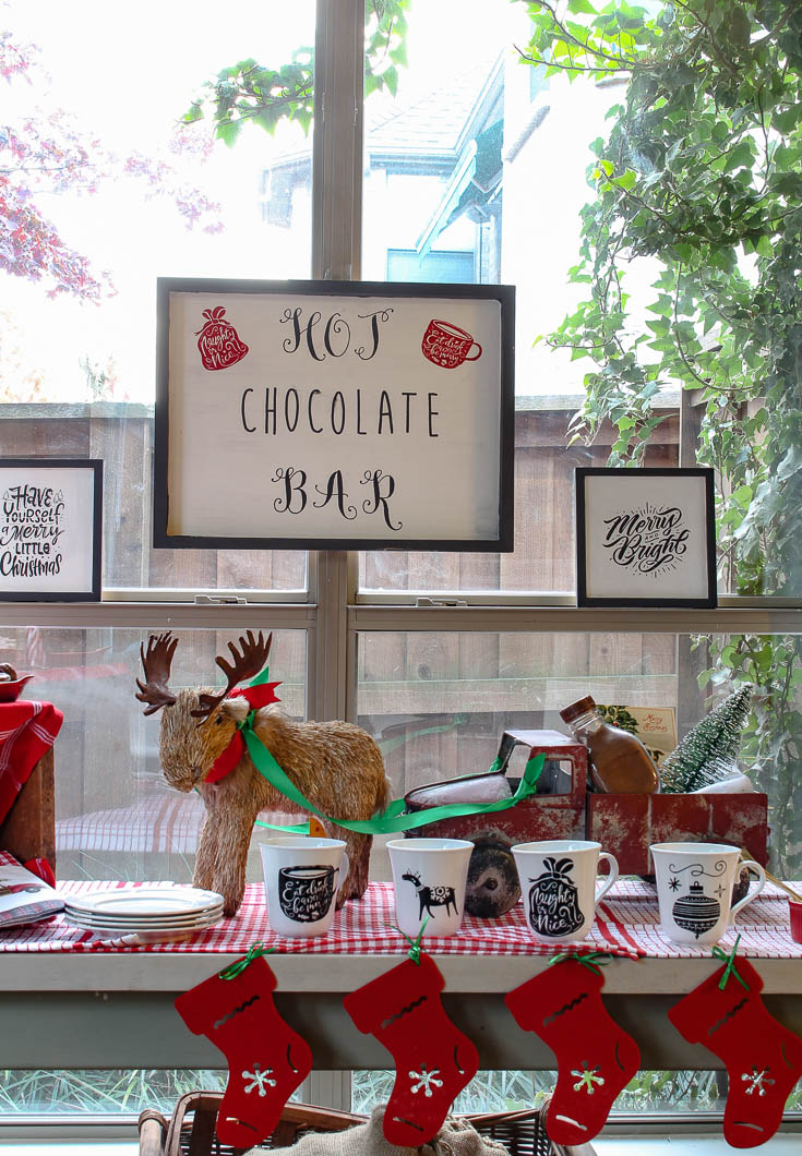 Hot chocolate bar sign