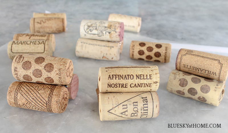 wine cork place cardholders