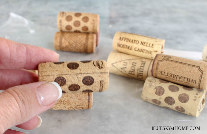 wine cork place cardholders