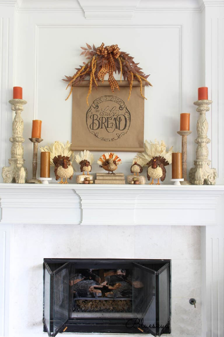 9 Tips for a Thanksgiving Mantel in 30 Minutes