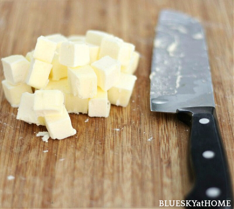 cubed butter