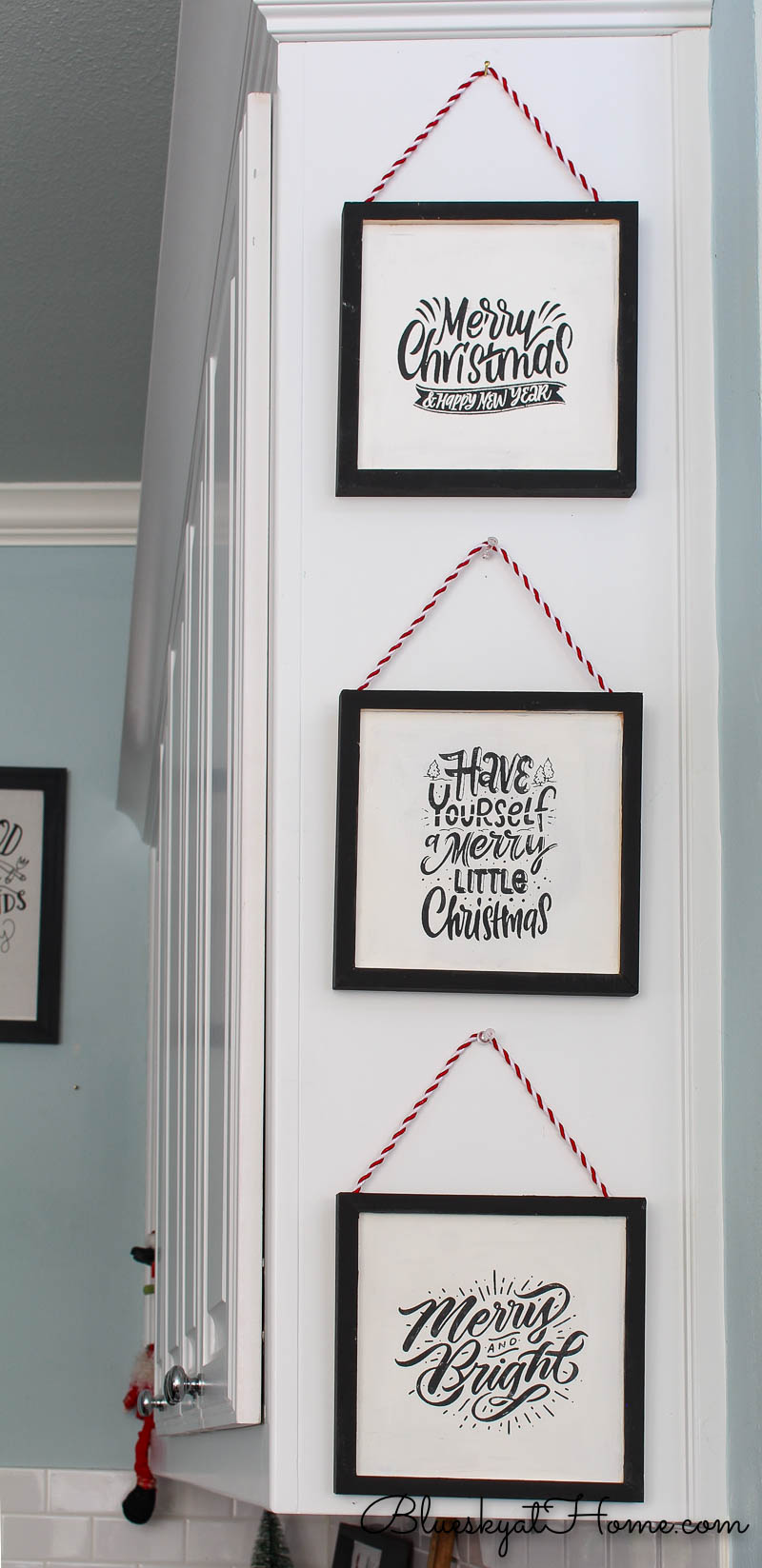DIY Christmas Wood Signs to Make - Bluesky at Home