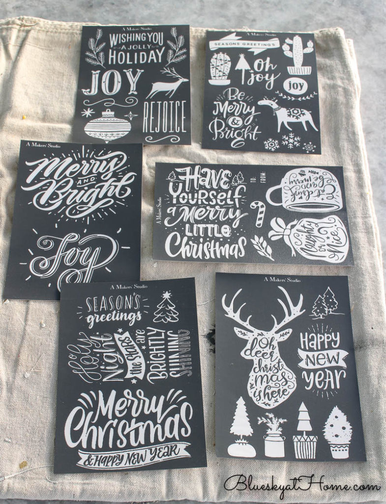 Christmas stencils