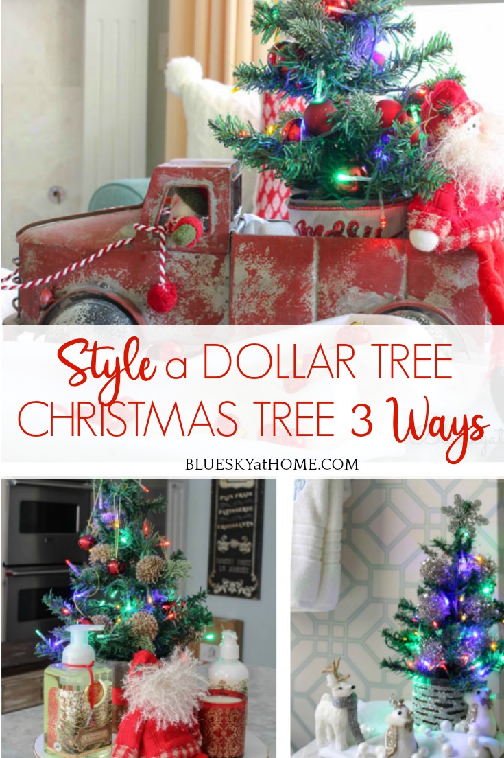 3 Ways to Style a Dollar Tree Christmas Tree