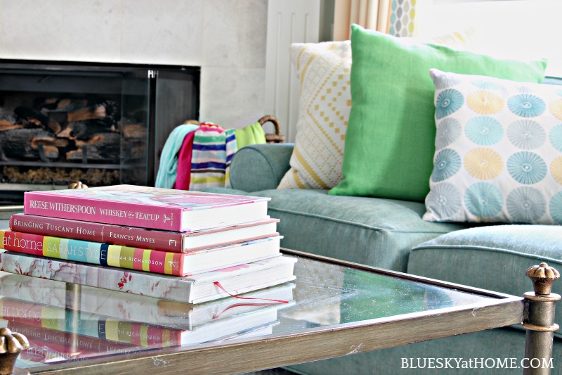 stack of pink books