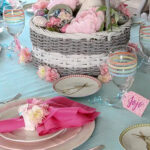 blooming bunny Easter tablescape