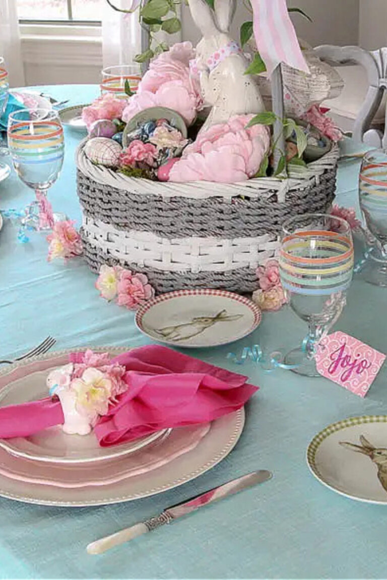 How to Make a Blooming Bunny Easter Table