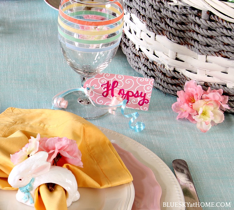Easter table place card