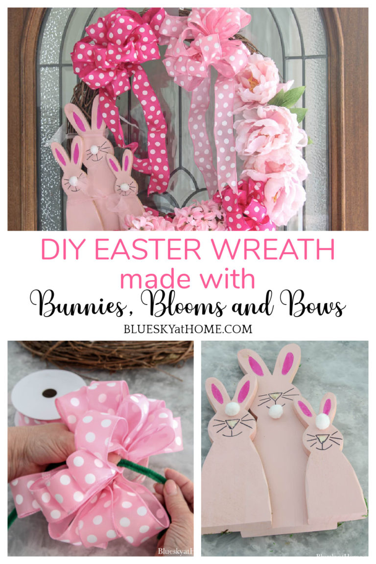Bunnies, Blooms and Bows DIY Easter Wreath