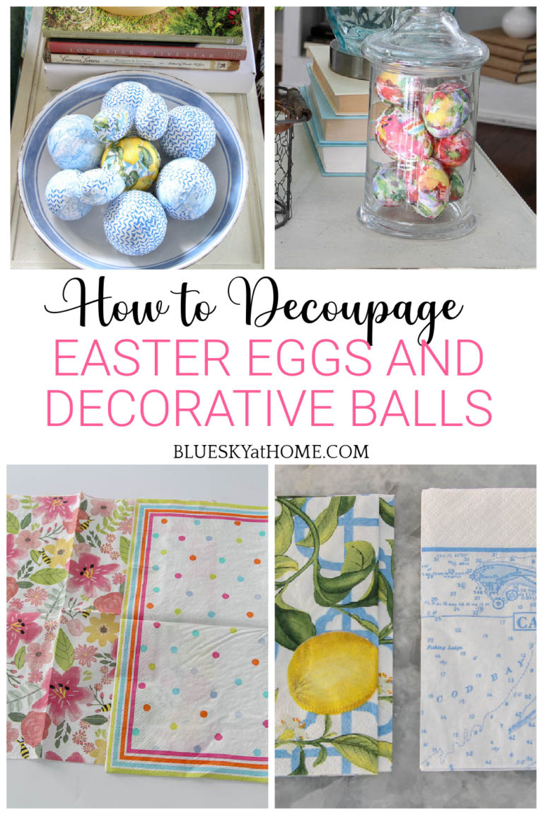 How to Decoupage Easter Eggs and Decorative Balls