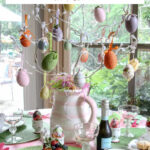 Easter tree tablescape