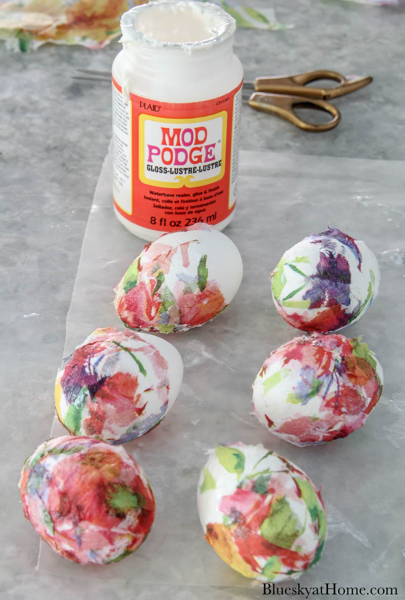 How To Make Mod Podge Easter Eggs