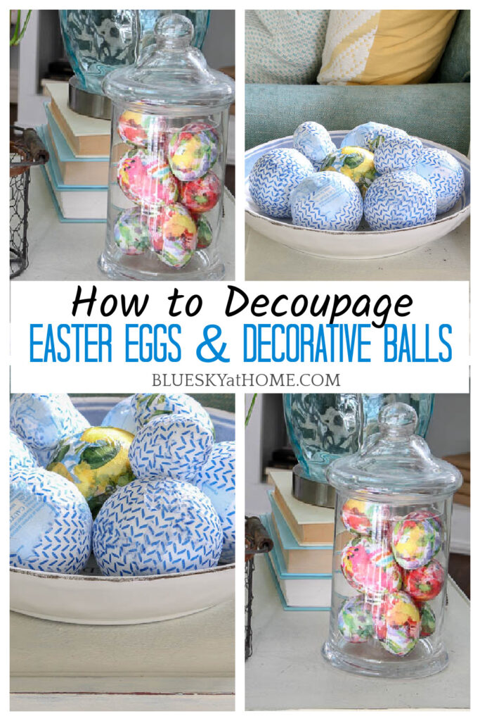How to Decoupage Easter eggs
