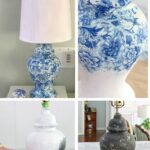 chinoiserie style decoupage lamp