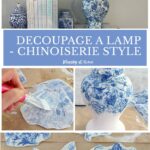 chinoiserie style decoupage lamp