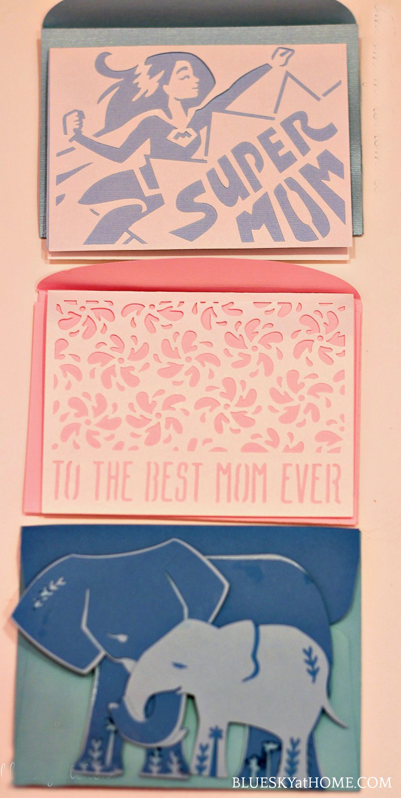 pink mother's day card