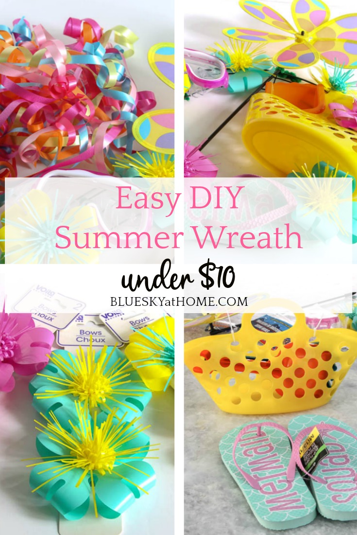 Easy DIY Summer Wreath under $10
