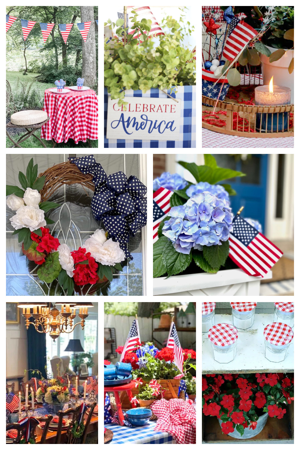 Easy DIY Patriotic Outdoor Decorations - Bluesky at Home