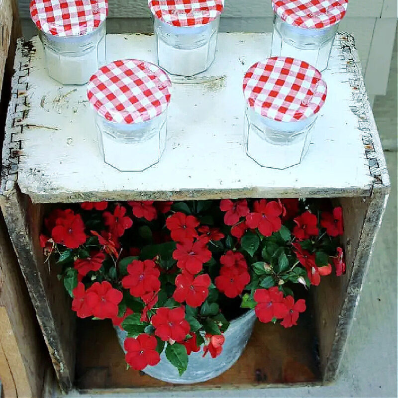 patriotic Votives from Old Jelly Jars