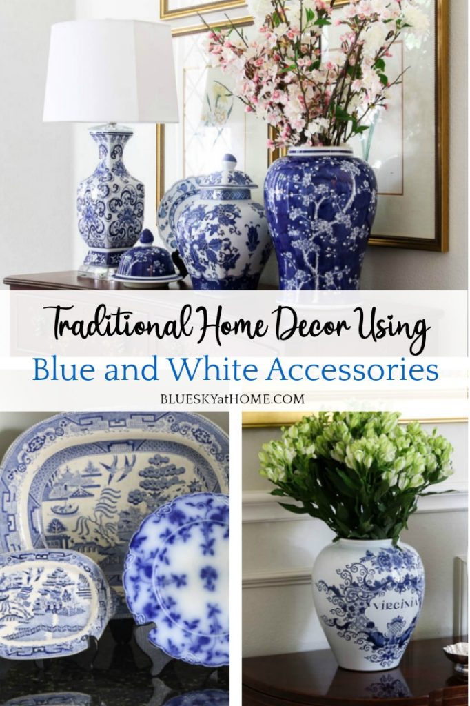 Blue And White Accessories In Traditional Home Decor Bluesky At - White Accessories Home Decor