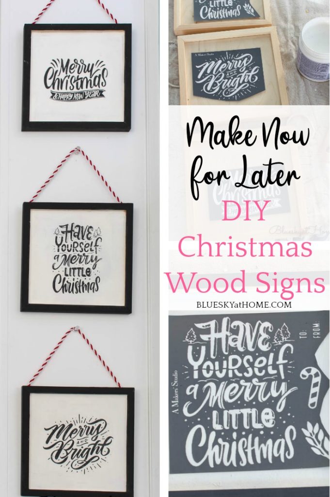 DIY Christmas Wood Signs