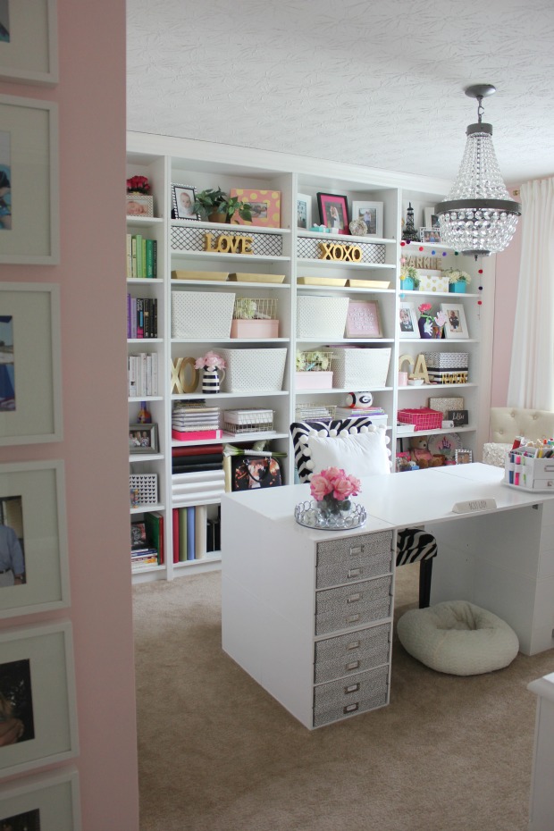 pink craft room