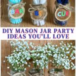 mason jar DIY craft collage