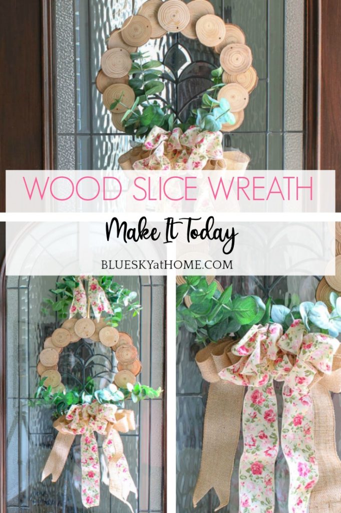 How to Make an Easy DIY Wood Slice Holiday Wreath - Jenna Kate at Home