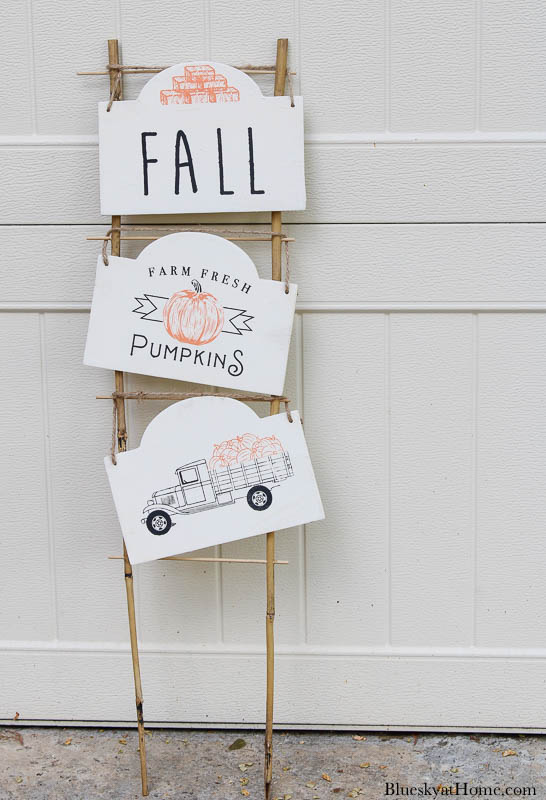 Dollar tree fall yard art