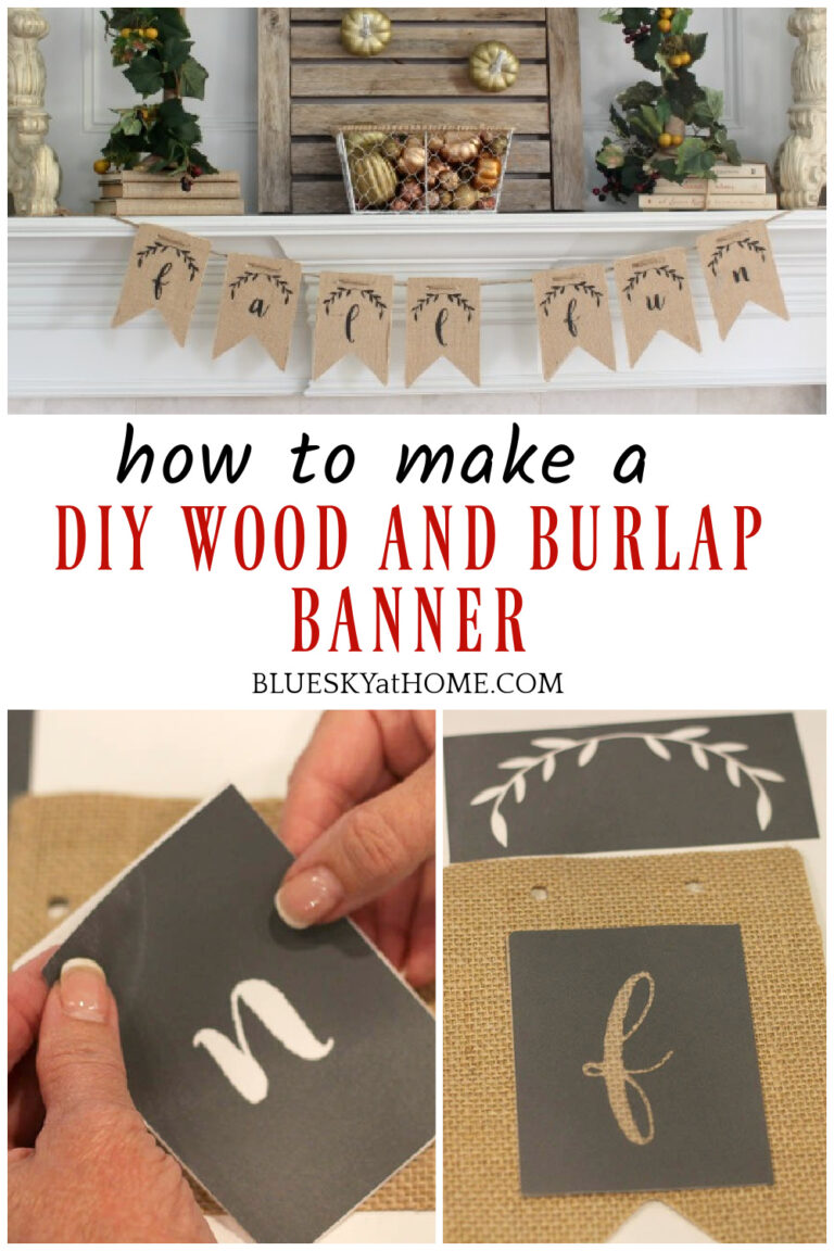 DIY Wood and Burlap Fall Banner