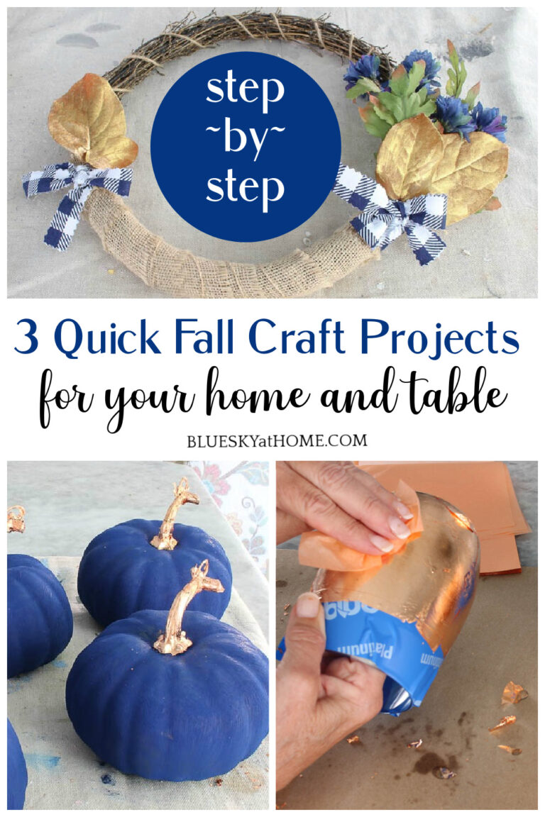 3 Quick Fall Craft Projects for Your Home and Table