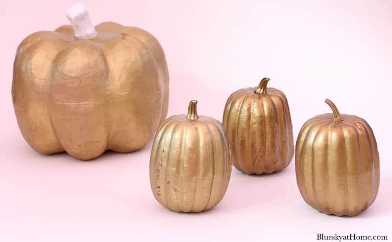 gold pumpkins