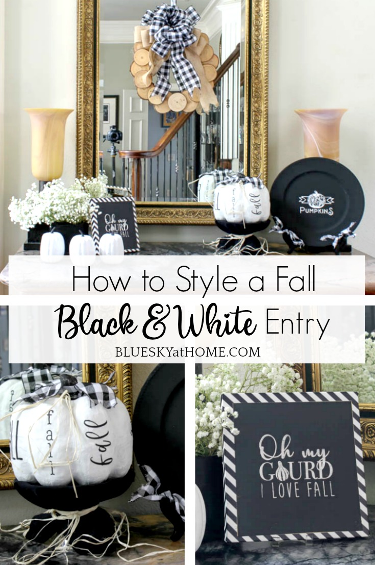 How to Style a Fall Entry in Black and White