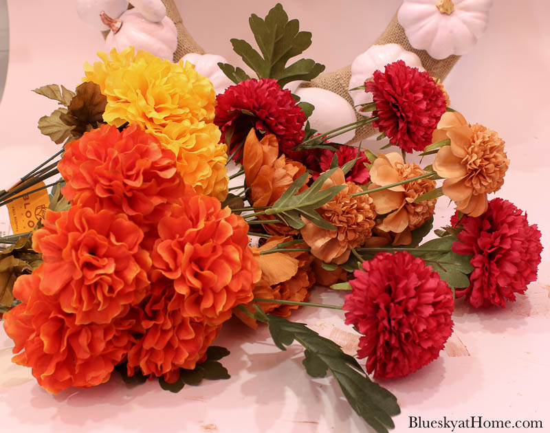 fall faux flowers