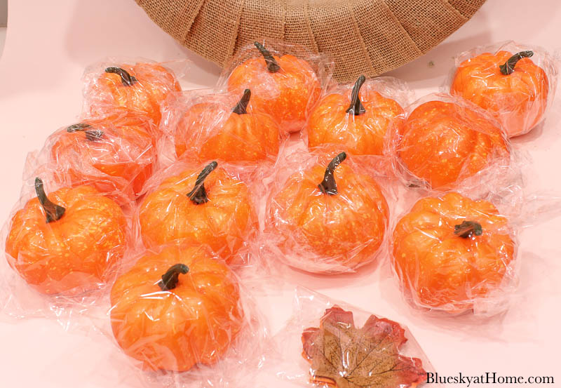 orange mini pumpkins