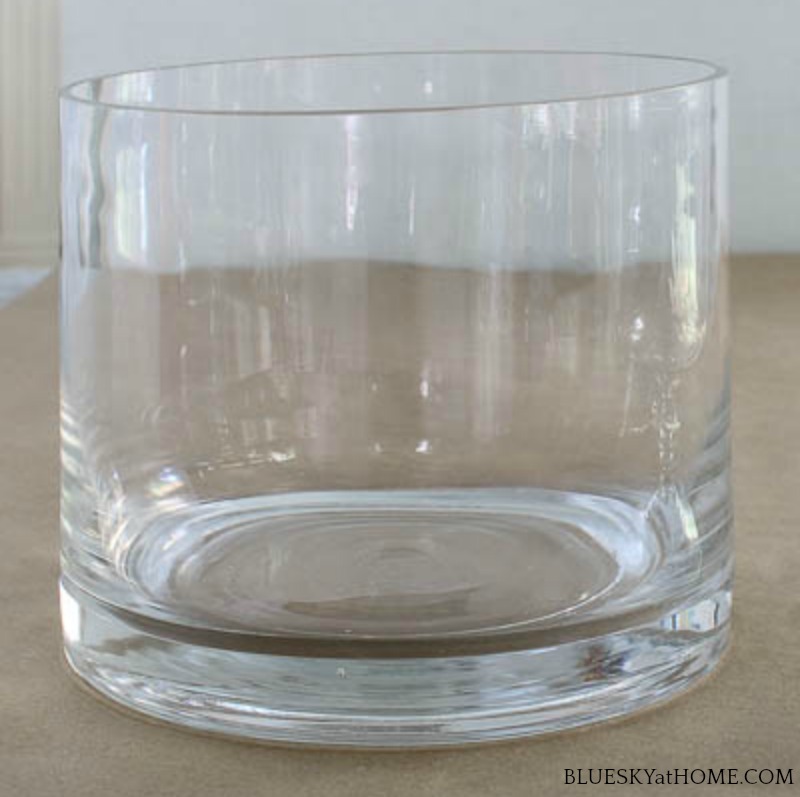 clear glass vase