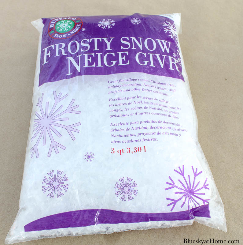 package of faux snow