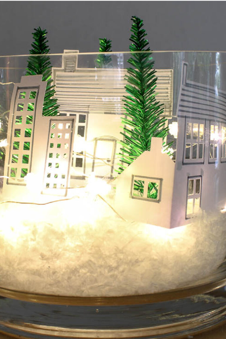 How to Make a Christmas Tree Village